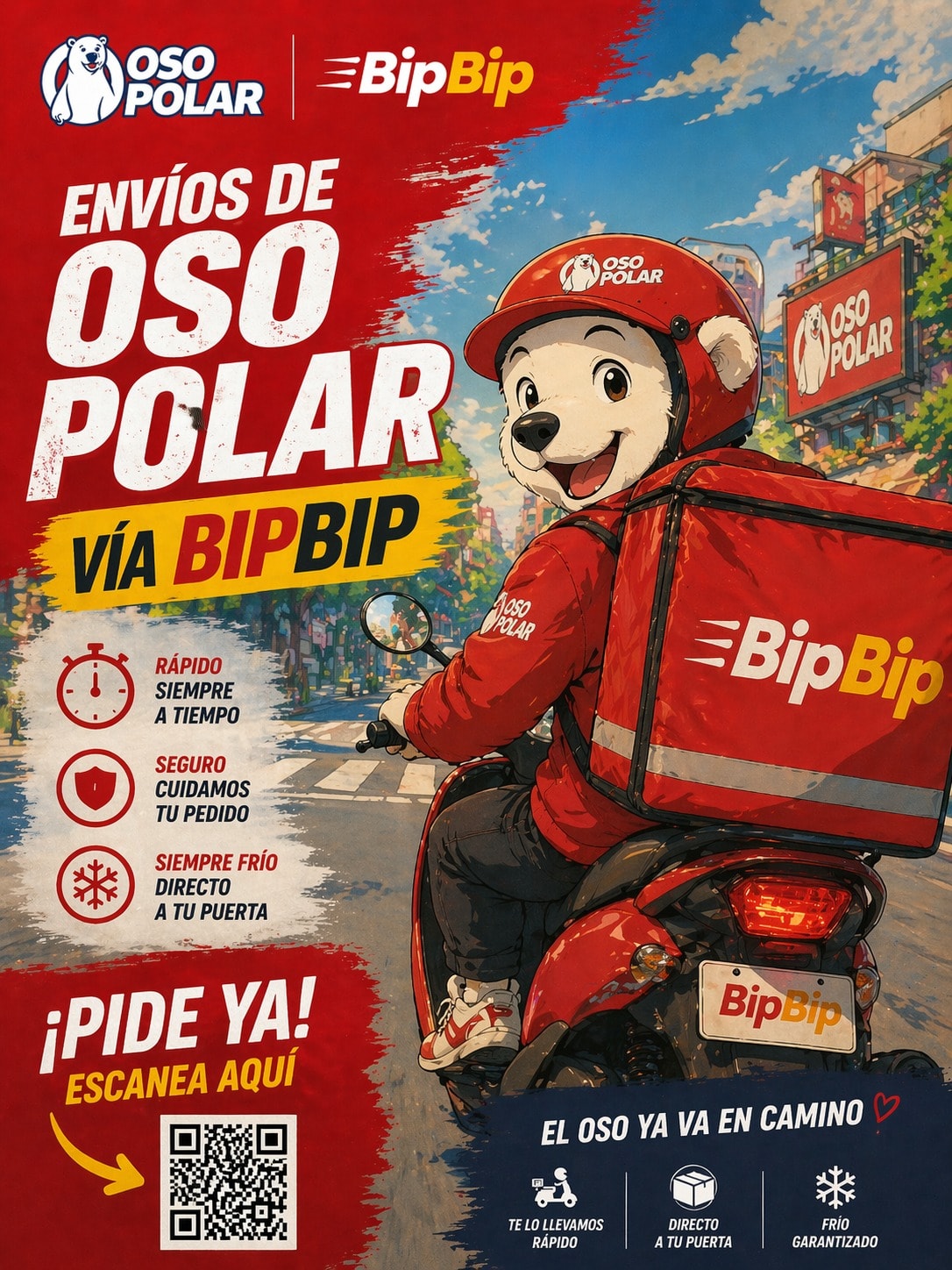 Envíos de Oso Polar vía Bip Bip — Rápido, Seguro, Siempre Frío